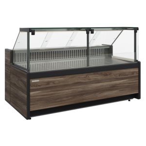 Витрина нейтральная Carboma GC111 N 2,0-1 (1008 (Темный дуб)) (газлифт, без боковин)