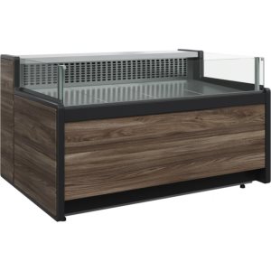 Витрина холодильная Carboma GC111 SM 1,25-2 (открытая) (1008 (Темный дуб))
