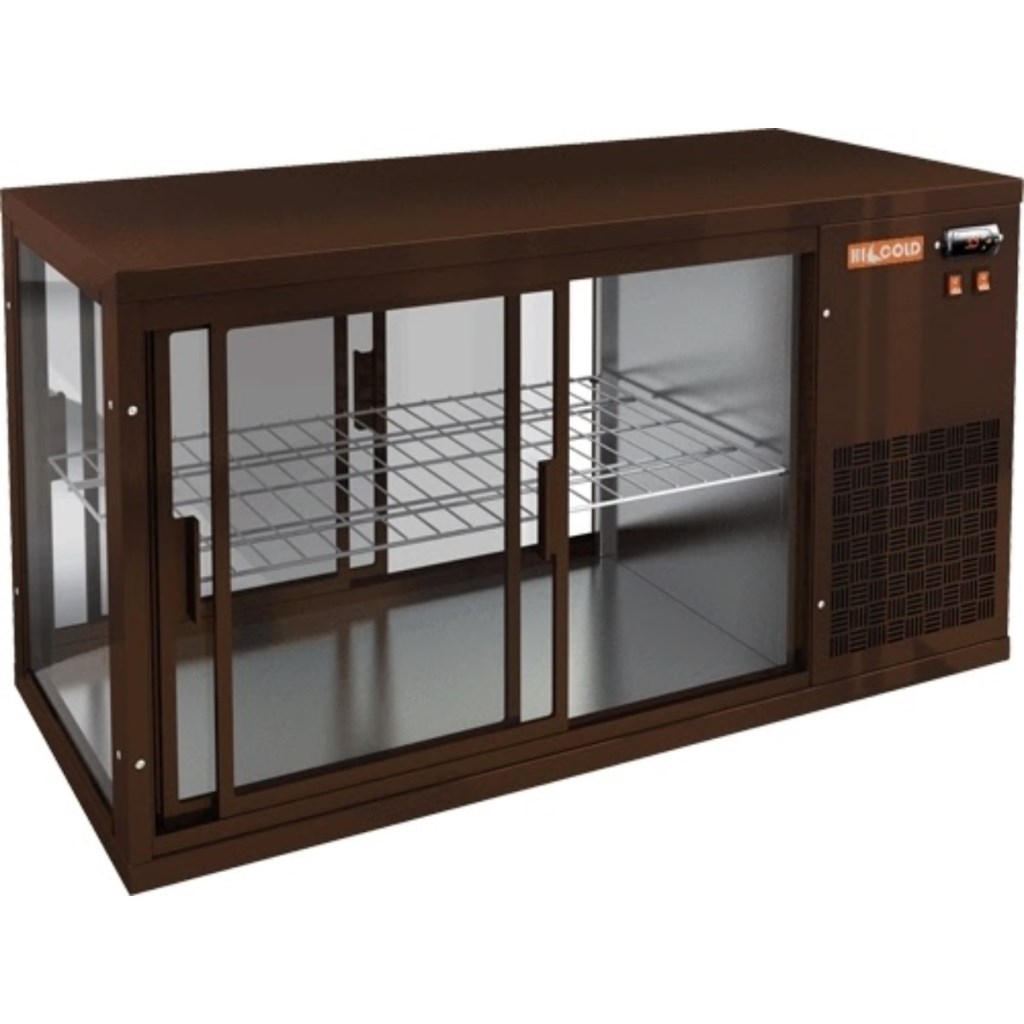 Витрина холодильная настольная HICOLD VRL T 900 R Brown