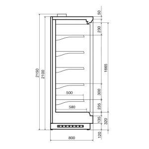 Горка холодильная Dazzl Vega SG 070 H210 125 - Изображение 3