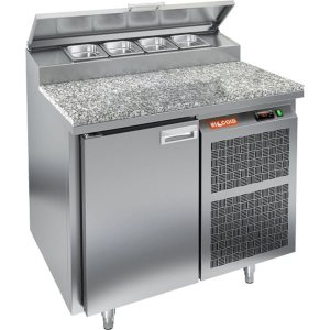 Стол холодильный для пиццы HiCold PZ2-1GN (1/6) камень