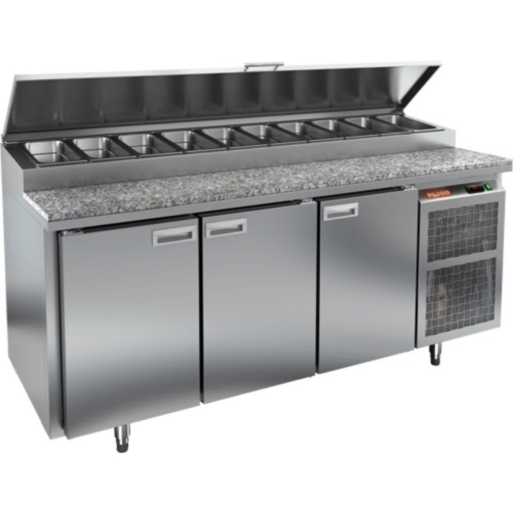 Стол холодильный для пиццы HiCold PZ1-111/GN (1/3H) камень