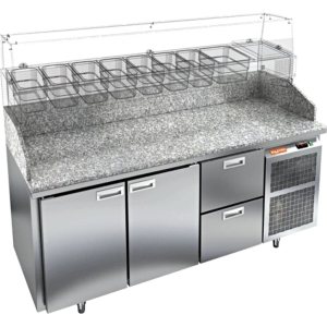 Стол холодильный для пиццы HiCold PZ3-112/GN камень