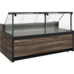 Витрина холодильная Carboma GC111 SP 2,0-1 (1008 Темный дуб) (без боковин)