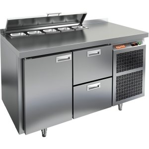 Стол холодильный для салатов HiCold SL2-12GN (1/6) с крышкой