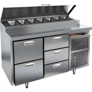 Стол холодильный для пиццы HiCold PZ1-23GN (1/3) 