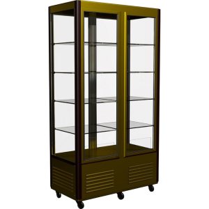 Витрина кондитерская Carboma D4 VM 800-1 (R800C Carboma) ((цвет по схеме) 2 дверцы, полки‑решётки