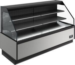 Горка холодильная Carboma GC110 VM 2,0-2 Горка без боковин (версия 2.0) ( 9006-9005)