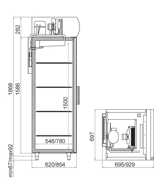 Шкаф холодильный Polair DM 105-S - Изображение 2
