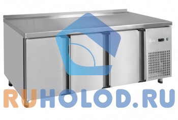 Стол холодильный Abat СХС-60-02 с бортом (дверь, дверь-стекло, дверь-стекло)