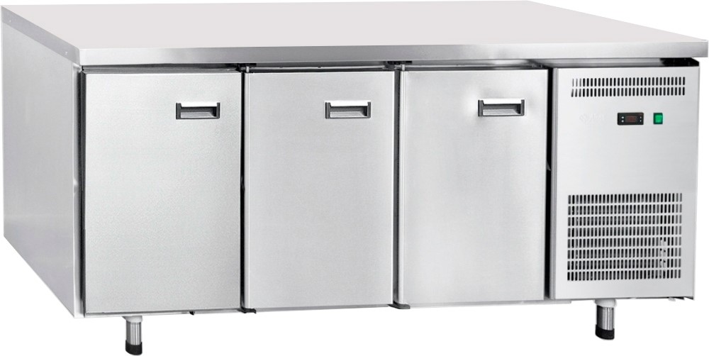 Стол холодильный Abat СХС-70-02 без борта (ящики 1/2, дверь, дверь)