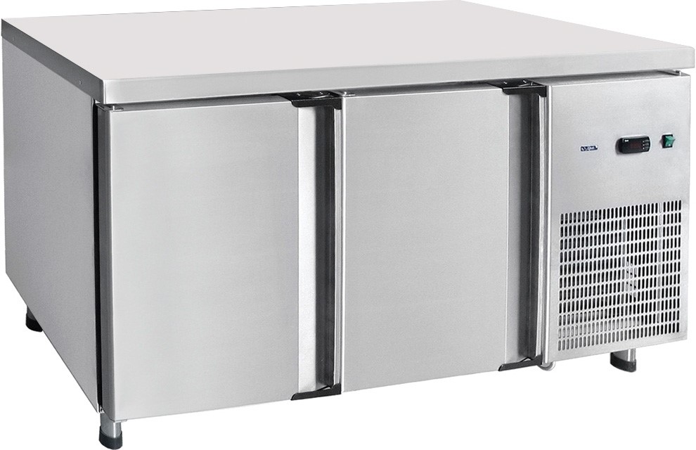 Стол морозильный Abat СХН-60-01 без борта (ящики 1/2, дверь-стекло)