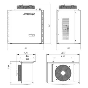 Сплит-система холодильная среднетемпературная Intercold MCM 335 PR FT (опция -30° С) - Изображение 3