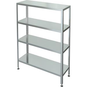 Стеллаж с 3-я сплошными полками МХМ С-3-0,6/1,4/1,8 (нержавейка) 
